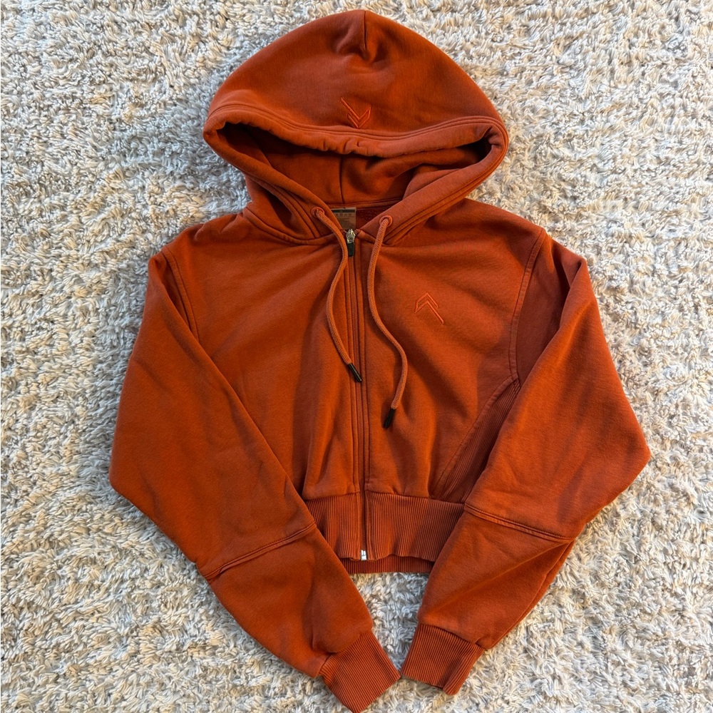 Oner Active Lounge Cropped Full Zip Up Hoodie